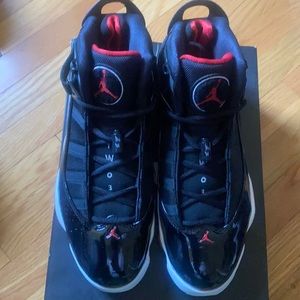 NEW Jordan 6Ring Black Patent Leather/Red